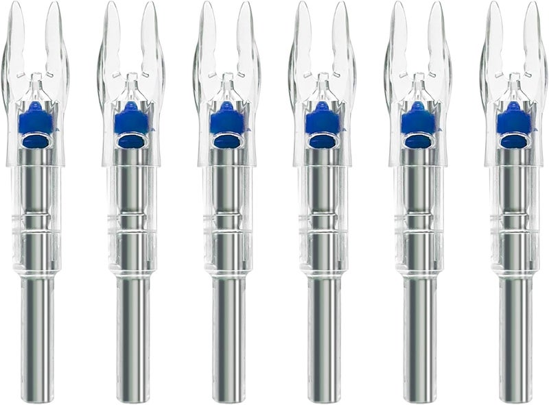 LEANPRO Store 6/12 PCS S Lighted Nocks for Arrows .244"/6.2mm Inside Diameter Lighted Arrow Nocks for Archery Hunting - Image 2